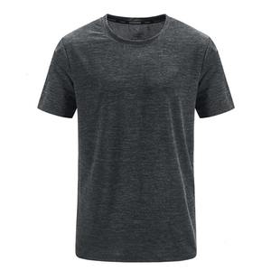 Vente de gros T-shirts en coton pour homme, T-shirt uni avec logo personnalisé pour homme, T-shirts décontractés à la mode - Product Image 3