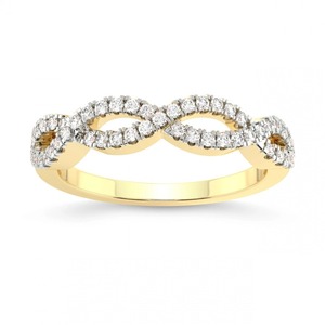 Bague fine à rangée de diamants, diamants de laboratoire 0,25 ct Tw, or massif 14 carats, couleur FG, clarté VS, 46 diamants, pièce unique, qualité supérieure - Product Image 1