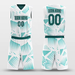 Vente en gros Vêtements de basket-ball d'été personnalisés Maillot en maille à sublimation réversible Ensembles d'uniformes de sport Séchage rapide Respirant Plus - Product Image 2