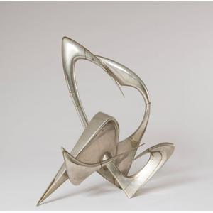 Sculpture abstraite raffinée en laiton et aluminium, art décoratif en métal, statue décorative, figurine en métal pour hôtel, décoration de table à domicile - Product Image 4