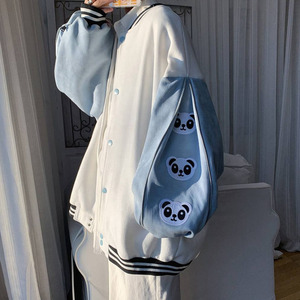 Chaquetas universitarias de satén, chaquetas de béisbol bordadas personalizadas, chaquetas de algodón Letterman 2026 chaqueta de béisbol universitaria para hombres - Product Image 5