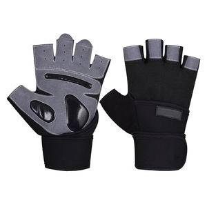 Guantes de Levantamiento de Pesas Profesionales de Neopreno Transpirable con Correa Ajustable para la Muñeca, Antideslizantes, de Medio Dedo, con Logotipo Personalizado - Product Image 1