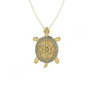 Calidad Premium 925 Starling Silver Tortoise Design Mujeres Charm Elegante 32x27mm Regalo de cumpleaños Fábrica Mejor precio al por mayor - Product Image 4