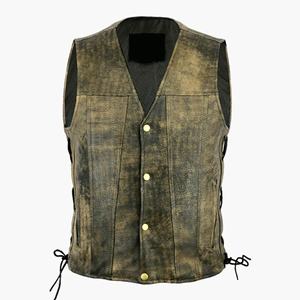 Gilet en cuir pour moto d'été pour homme, haute qualité, respirant, design perforé, meilleur prix, vêtements de course pour motards de rue - Product Image 4