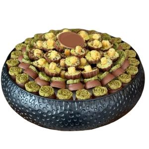 Plateau de bonbons au design moderne Bol décoratif en fil métallique bleu parfait pour les mariages de l'Aïd et les événements spéciaux au prix le plus bas - Product Image 3