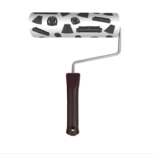 Rodillo de pelusa de superficie adhesiva Manual de 180mm de ancho europeo, papel de impresión personalizado grande para ropa de muebles, operado manualmente - Product Image 1
