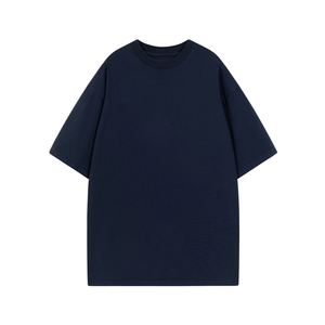 เสื้อยืดสำหรับผู้ชายคอกลมแบบหนาระบายอากาศน้ำหนักเบาแบบถักกันลื่นมีลายโลโก้คอแบบสั่งตัด - Product Image 4