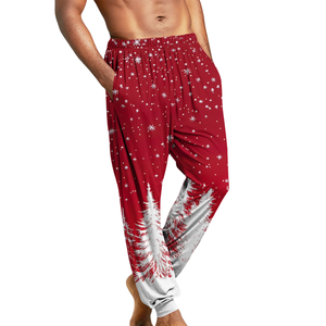 กางเกงวอร์มผ้าเรียบสำหรับผู้ชายดูคลาสสิกมีเชือกปิดแฟชั่นดูคลาสสิกยืดได้ - Product Image 3