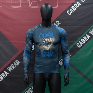 No-Gi Jiu Jitsu <b>Rashguard</b> | Spandex/Polyester | Eco-Friendly Quick Dry | Full Sleeve | OEM Service | Custom Teamwear Factory - Product Image 2