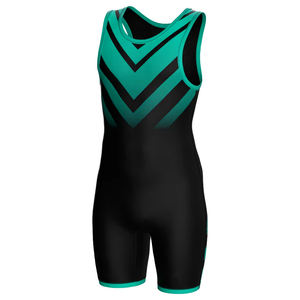 Custom Heat-Transfer Unisex Wrestling Singlet Spandex/Polyester Stretch Breathable Compression <b>Suit</b> Front Lightweight Training - Product Image 6