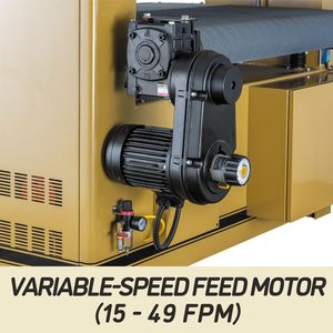 Lijadora de Banda de 43 Pulgadas de Ancho, 25 HP, 230/460V, Trifásica, para Lijar Madera y Metal, Uso Industrial y Bricolaje, Aplicación Automotriz, Voltaje Nominal de 220V - Product Image 3