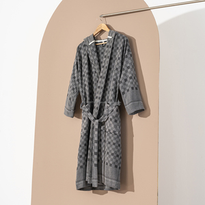 Albornoz unisex de algodón hecho en Turquía tela transpirable peso ligero superventas secado rápido verano todo el año ropa de dormir - Product Image 6