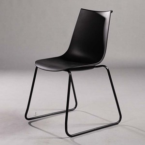High Quality Multi-Color Minimalist Design Plastic <b>Dining</b> <b>Chair</b> STAME21 with Iron Legs Stackable Feature - Product Image 2