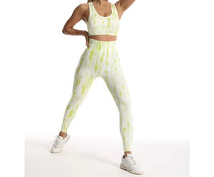 Fabricantes al por mayor pantalones de yoga personalizados transpirable Mujer deportes conjunto de gran tamaño gimnasio Fitness conjuntos yoga leggings conjunto - Product Image 3