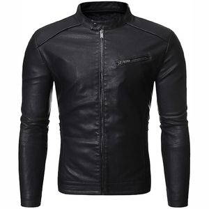Chaquetas de calidad superior MOQ bajo abrigos para hombres American Plus Size True Leather Coat Chaqueta de cuero real - Product Image 5
