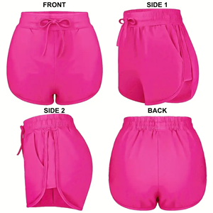 กางเกงขาสั้นสำหรับวิ่งฤดูใบไม้ร่วงแบบลำลองของผู้หญิงผ้าคอตตอนกันรอยยับง่ายสไตล์วินเทจธรรมดาผ้าโพลีเอสเตอร์กันน้ำ - Product Image 3