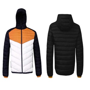 Customized Men's Puffer <b>Jacket</b> Windbreaker Winter Coat Warm Thick <b>Padded</b> <b>Hooded</b> Breathable Down <b>Jacket</b> for Cold Weather Wear - Product Image 1