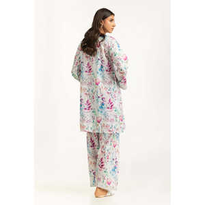 ชุดเซ็ต IUSTTS-1101 สไตล์ลำลอง สำหรับฤดูใบไม้ผลิ/ฤดูร้อน ชุดเครป 2 ชิ้น เสื้อแขนสามส่วน ไซส์ XS - Product Image 5