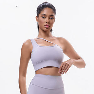 Sujetador deportivo ajustable de soporte medio de alta calidad sin costuras transpirable entrenamiento correr entrenamiento gimnasio Fitness sujetador Top - Product Image 3