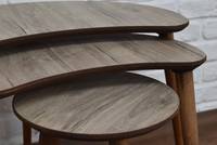 Table basse imbriquée en bois pratique pour la maison et le bureau Meubles de salon élégants avec rangement pratique