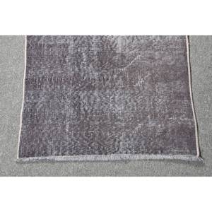 Tapis Turc Vintage Gris Moderne 2.1X4.1 pieds Grande Surface Style Classique Patchwork Design Laine PP Latex pour Couloir Rectangle Espace - Product Image 3