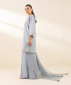 Señoras Shalwar Kameez para ropa informal Material de algodón y césped hecho Venta caliente Mujeres Shalwar Kameez con servicio OEM Dupatta - Product Image 3