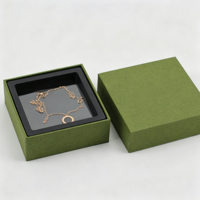 Boîte cadeau de luxe personnalisée pour bijoux avec fenêtre transparente, emballage rigide en papier pour la présentation de colliers, bracelets et bagues