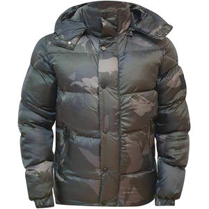Blouson matelassé de haute qualité pour homme, grande taille, design nylon, rembourrage à bulles, imperméable, col montant avec fermeture éclair, en stock - Product Image 6