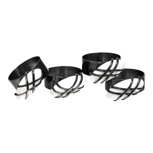 Most Trending Metal Napkin Ring Unique Shape Napkin Ring for Dining Table <b>Wedding</b> Decoration Napkin Holder - Product Image 1