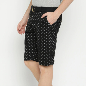 Nueva ropa de calle de alta calidad hecha a medida en blanco cómodo casualmente ajustable cordón cintura 2025 pantalones cortos de algodón para hombres - Product Image 3