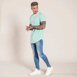 Camisetas de Hombre al por Mayor de Alta Calidad, Personalizadas con Impresión Gráfica, Hombros Caídos, Corte Regular, 100% Algodón, Transpirables, Ecológicas, 320g - Product Image 2