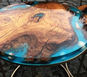 APPARENCE VBRINGING et BOIS meilleure qualité meubles de maison de luxe en bois de noyer massif Restaurant salle à manger café rivière cuisine époxy - Product Image 2