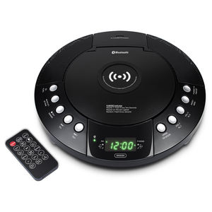 <b>CD</b>-300BUW Wireless for <b>Bluetooth</b> and USB MP3 Playback/Charging Alarm Clock FM Radio <b>CD</b> <b>Player</b> & DVD/VCD Recorder - Product Image 2