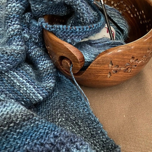 Handcrafted Rosewood Yarn <b>Bowl</b> <b>Knitting</b> & Crochet Organizer Yarn <b>Bowl</b> Functional Christmas gift - Product Image 6