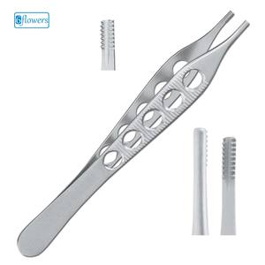 Adson คีมหนีบเนื้อเยื่อแบบแมนนวลสีน้ำตาลวัสดุเหล็ก Adson สีน้ำตาลเครื่องมือผ่าตัดสำหรับประสิทธิภาพที่ดีที่สุด - Product Image 1