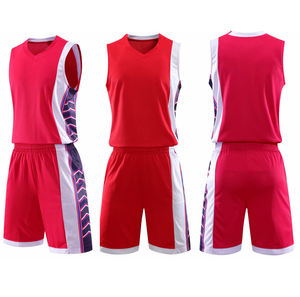 Uniforme de basket-ball personnalisé professionnel, 100% polyester, respirant, séchage rapide, taille plus, design imprimé, logo d'équipe, unisexe - Product Image 1