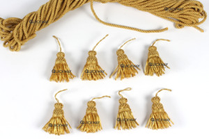 Gold Bullion <b>Tassels</b> PaiMetal <b>Tassels</b> for Church Vestments, Clergy Garments & Liturgical Decoration Handmade High Quality - Product Image 5