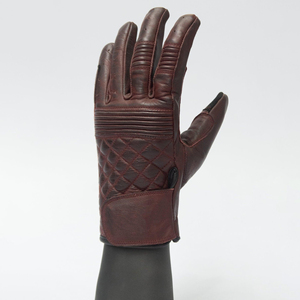 Gants classiques personnalisés en cuir ciré pour motocyclette urbaine de style Cafe Racer - Product Image 1