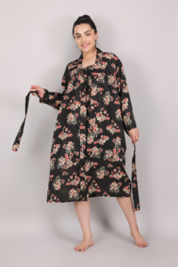 Nuevo diseño, vestido de verano camisón acampanado completo de tela de algodón más vendido para mujer, Camisón de algodón puro para mujer al mejor precio - Product Image 2