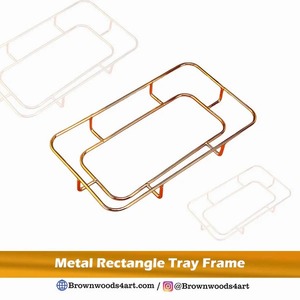 ถาดอลูมิเนียมเป็นมิตรกับสิ่งแวดล้อมเหนือกาลเวลาเทคนิคเคลือบสีสไตล์งานอีเวนต์แบบดั้งเดิมสุดหรูสำหรับงานนำเสนอตกแต่งโต๊ะในบ้าน - Product Image 5