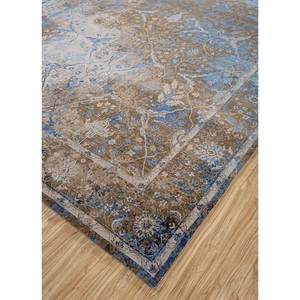 Tapis en laine et soie de bambou noué à la main Far East Srb(781) pour la maison, épaisseur 10 mm, motifs rectangulaires abstraits, viscose - Product Image 2