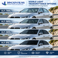 Film teinté pour vitres de voiture OEM ODM en nano-céramique, VLT 35%, 95% IRR, 99% UV Block, isolation thermique, sans interférence de signal