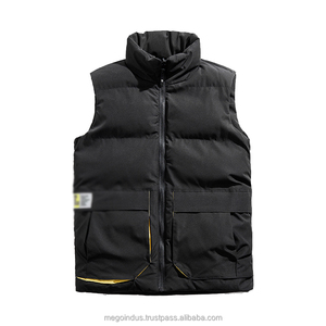 2024 nuevo chaleco coreano de algodón para hombre tendencia Otoño Invierno con gran hombro cálido abrigos dobles gruesos patrón de retazos - Product Image 5