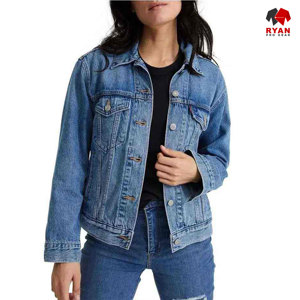 Vestes en jean personnalisées Ryan Pro Gear pour femmes, tissu respirant de haute qualité avec logo personnalisé - Product Image 3