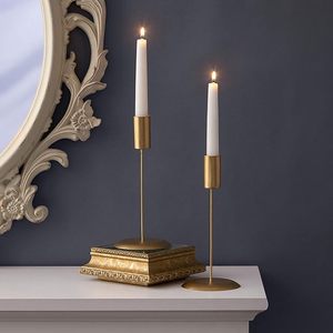Precio de fábrica Decoración del hogar Metal en hierro Portavelas chapado en oro Alta calidad Venta caliente Nuevo diseño Soporte de vela de lujo - Product Image 3