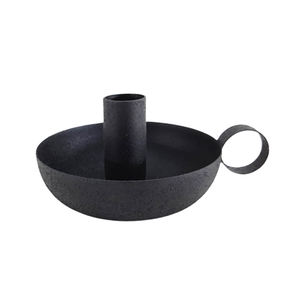 Bougeoir à 4 bras en aluminium nickelé noir pour décoration de mariage porte-bougie au design moderne pour la décoration de la maison faite à la main - Product Image 5