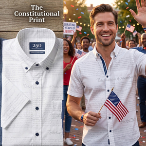 T-shirt à manches courtes imprimé Aigle, édition Spéciale 250e Anniversaire des États-Unis du 4 juillet 2026, Thème Révolution et Créateur Constitutionnel, pour l'été - Product Image 3