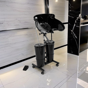 Chaise de shampooing en plastique au design moderne portable pour salon de coiffure, salon de beauté, mobilier de salon - Product Image 2