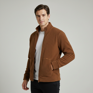 Personalizable al aire libre táctico cálido poliéster polar chaqueta abrigo para los hombres con su logotipo personalizado y servicio de marca OEM - Product Image 4