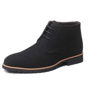 Botas Formales de Tobillo para Hombre, 1 Par, Transpirables, con Diseño Sólido y Tacón Plano - Product Image 2